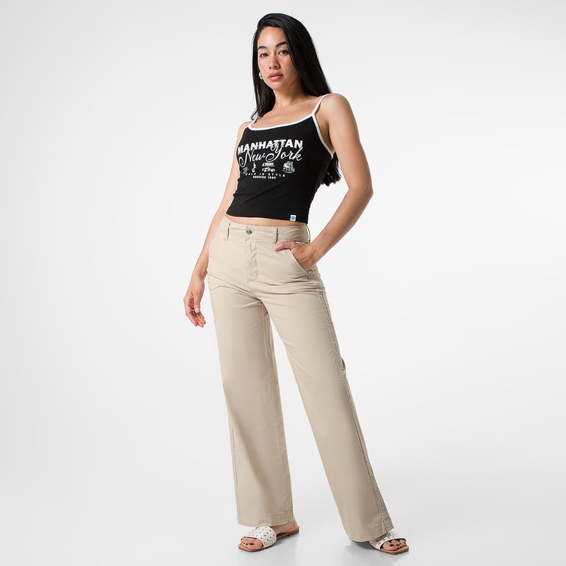 PANTALON MODA ANULEA TAFETA MUJER - 2