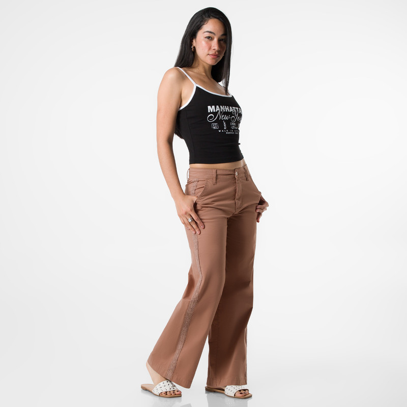 PANTALON MODA ANULEA TAFETA MUJER - 2