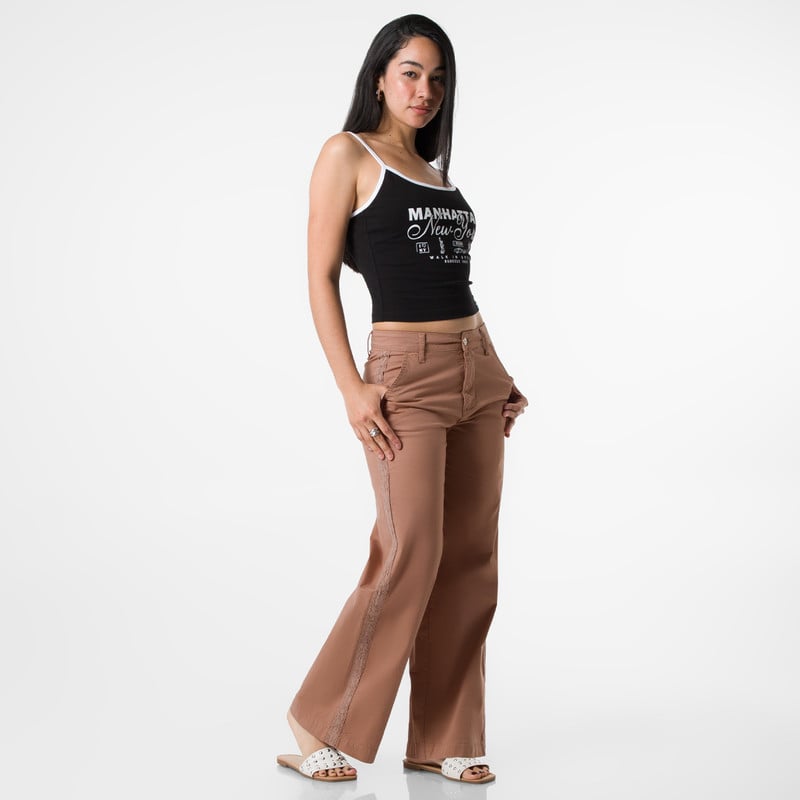 PANTALON MODA ANULEA TAFETA MUJER - 2
