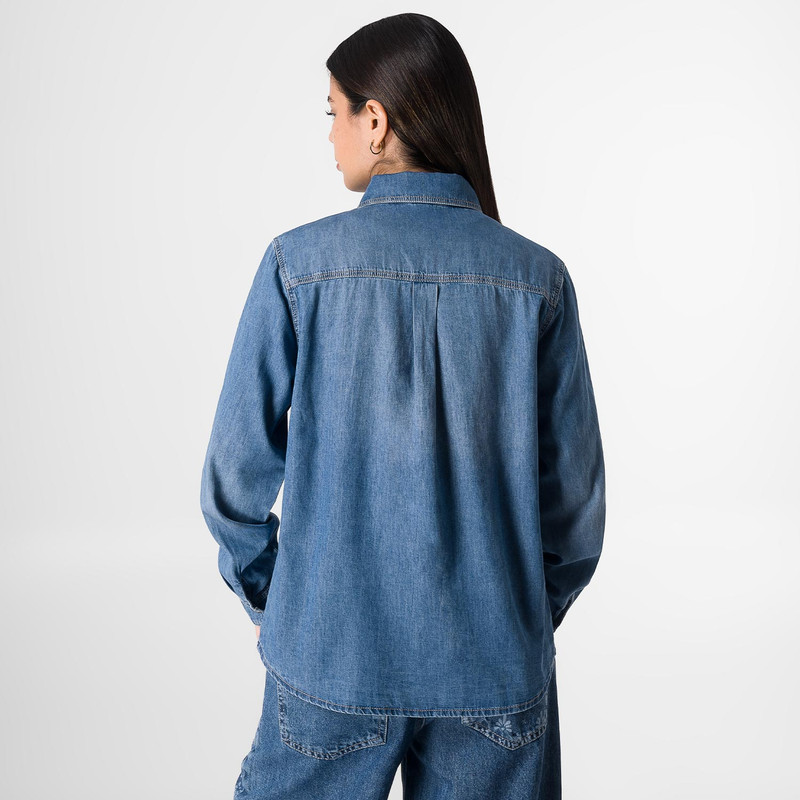 BLUSA MODA REBBY DENIM MUJER - 3