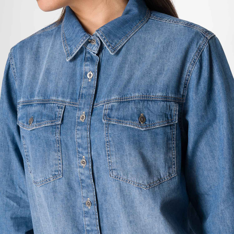 BLUSA MODA REBBY DENIM MUJER - 4