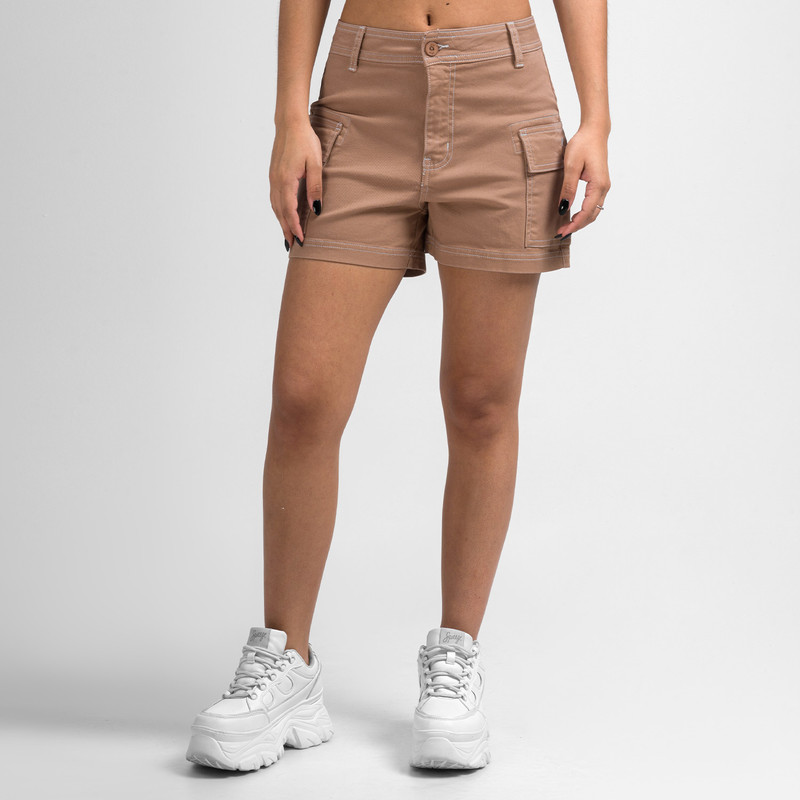 SHORT HADLY DRILL STRETCH MUJER - 1