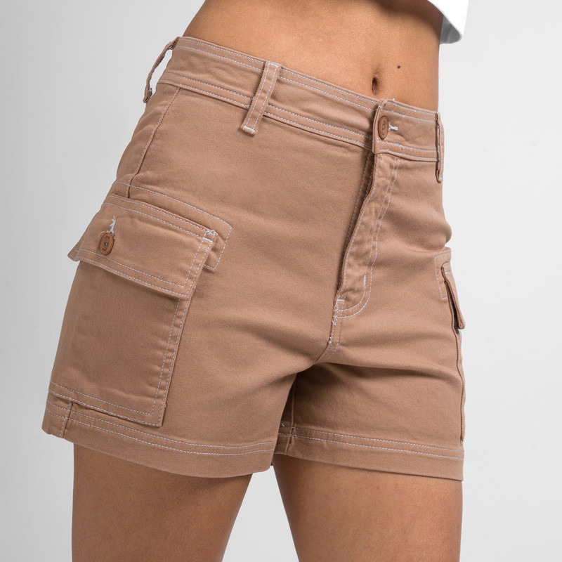 SHORT HADLY DRILL STRETCH MUJER - 5