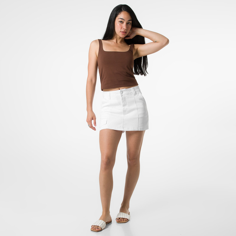 SHORT MINI SHOR SANNIH DRILL STRETCH MUJER - 2