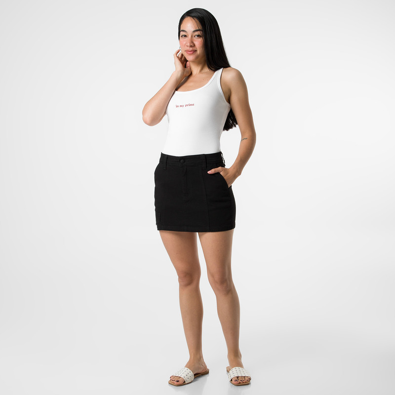 SHORT MINI SHOR SANNIH DRILL STRETCH MUJER - 2