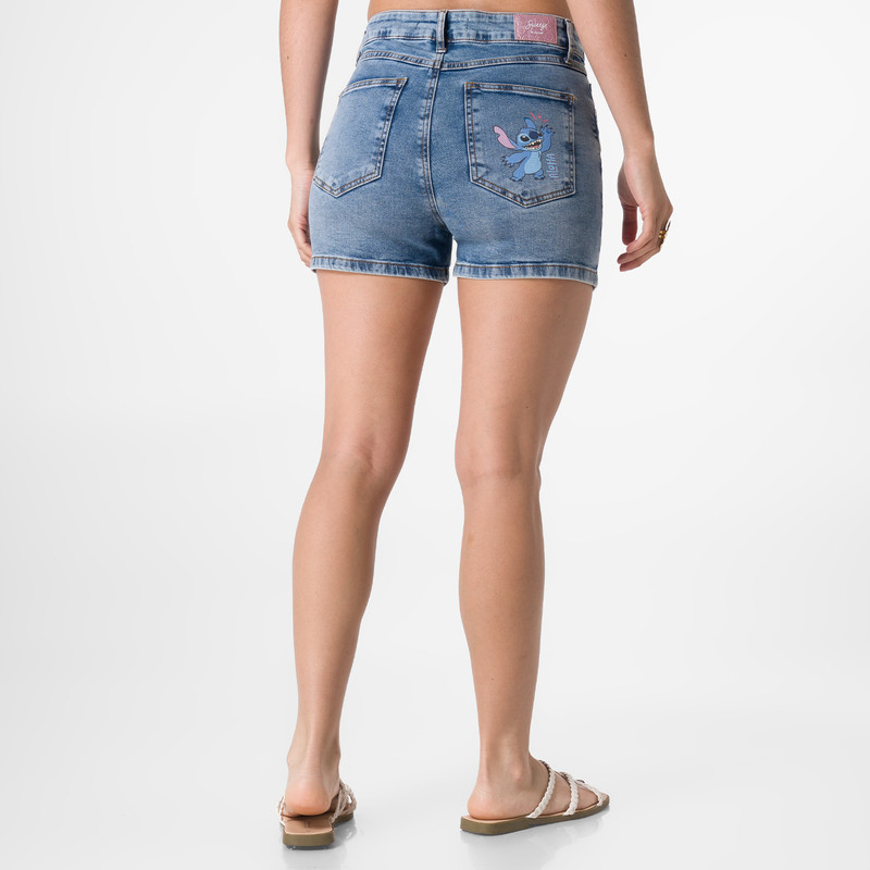 SHORT NESHI-DISNEY DENIM STRETCH MUJER - 3