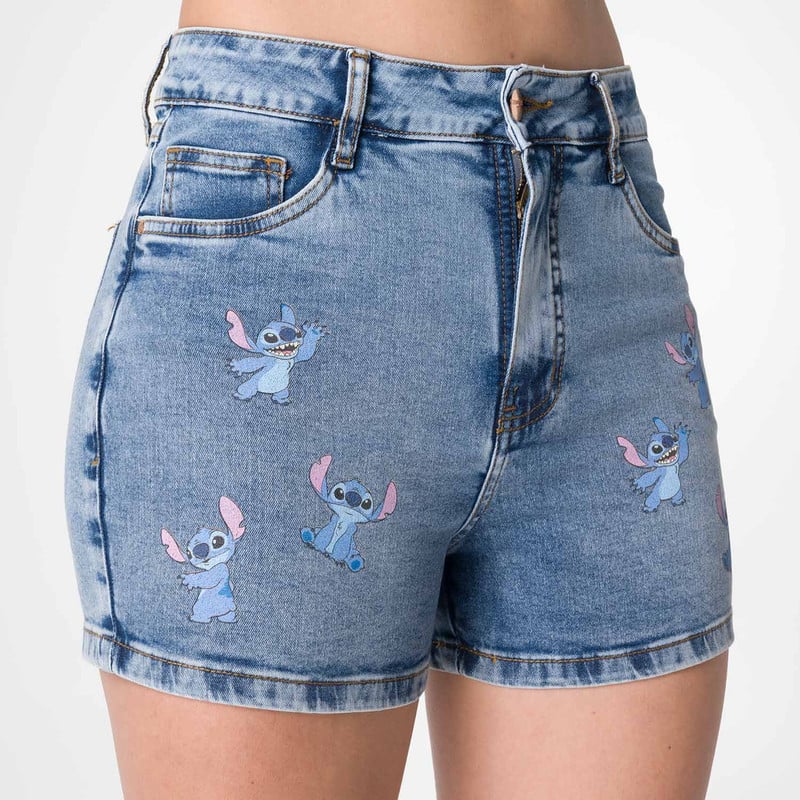SHORT NESHI-DISNEY DENIM STRETCH MUJER - 5