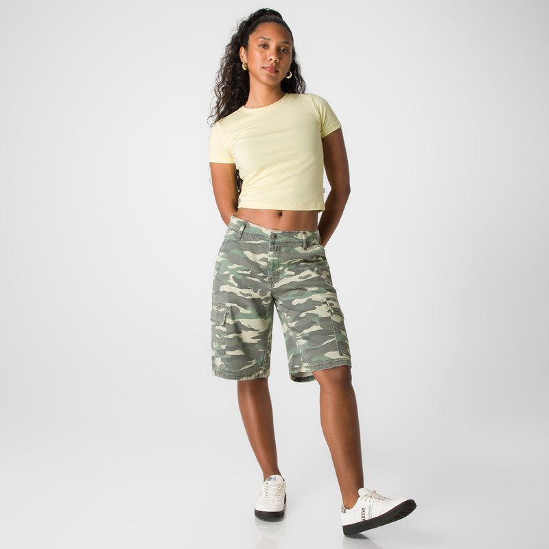 CROPPED JORTS ULANNY DRILL MUJER - 2