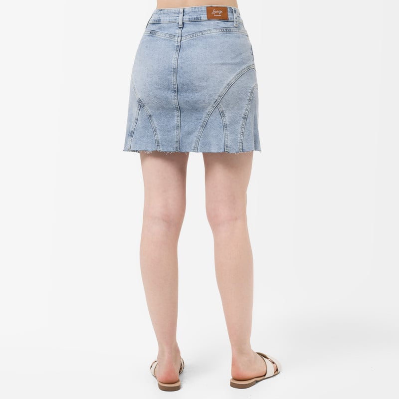 FALDA 3/4 EVAIT DENIM STRETCH MUJER - 4