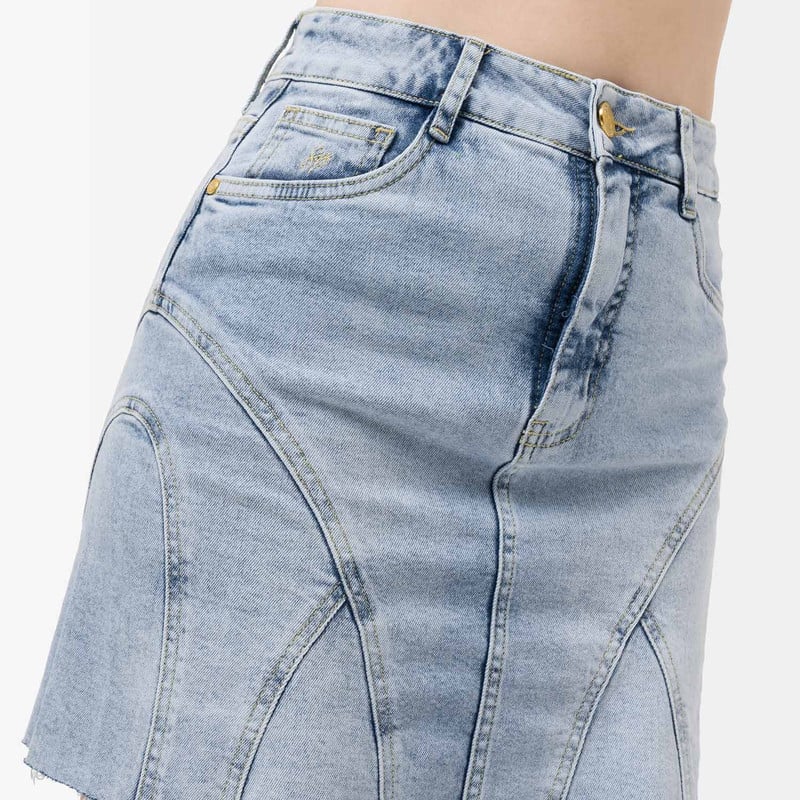 FALDA 3/4 EVAIT DENIM STRETCH MUJER - 5