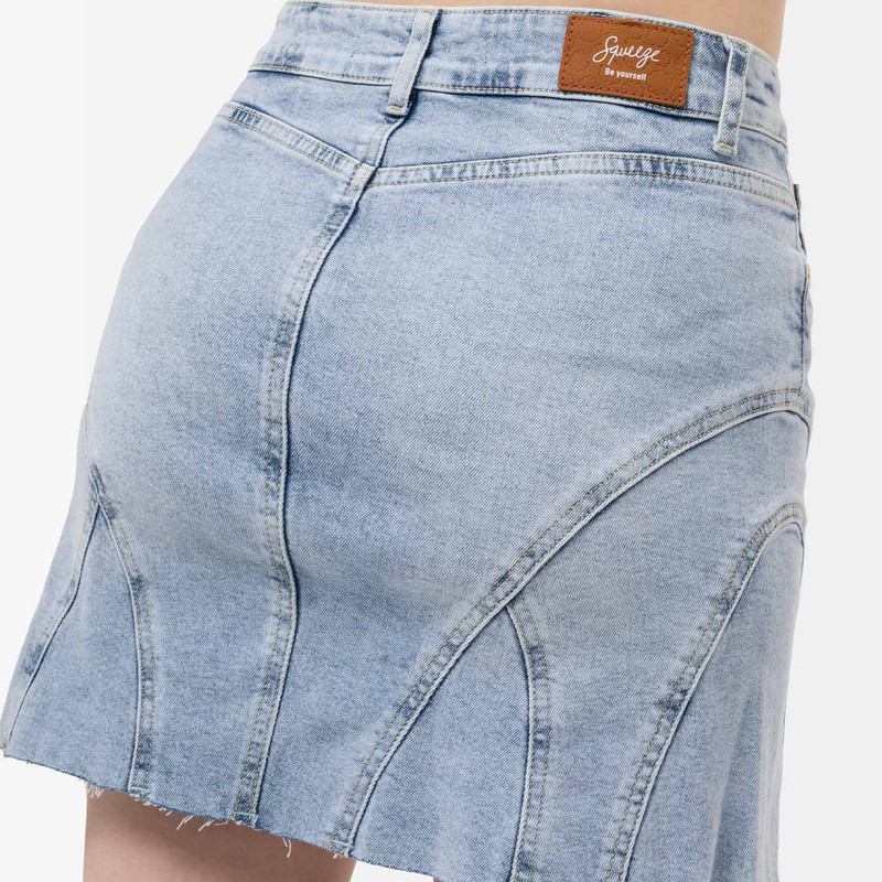 FALDA 3/4 EVAIT DENIM STRETCH MUJER - 6