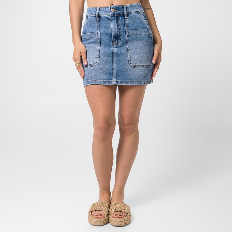FALDA 3/4 VALEXY DENIM MUJER - 1
