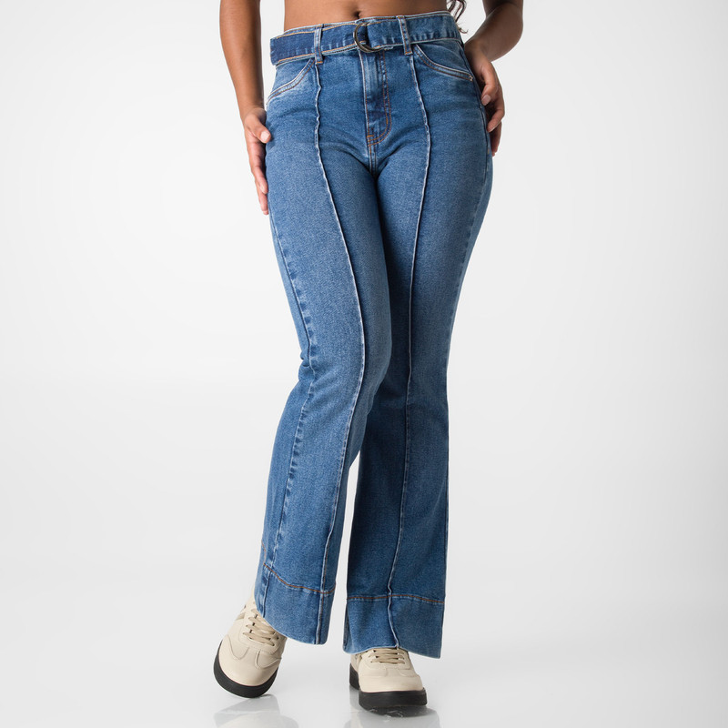 PANTALON MODA ANAILA DENIM STRETCH MUJER - 1