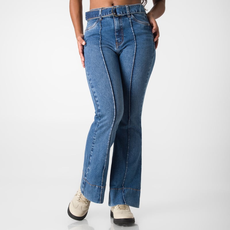 PANTALON MODA ANAILA DENIM STRETCH MUJER - 1