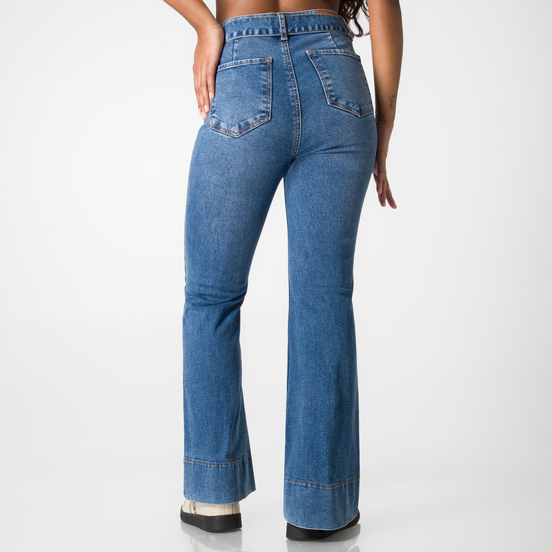 PANTALON MODA ANAILA DENIM STRETCH MUJER - 3