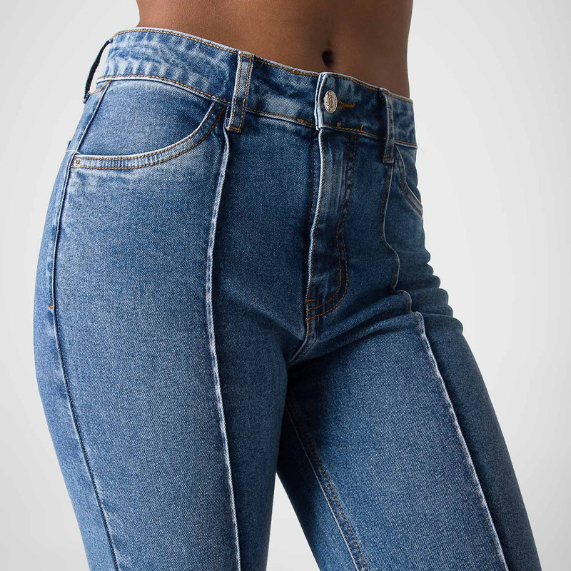 PANTALON MODA ANAILA DENIM STRETCH MUJER - 4
