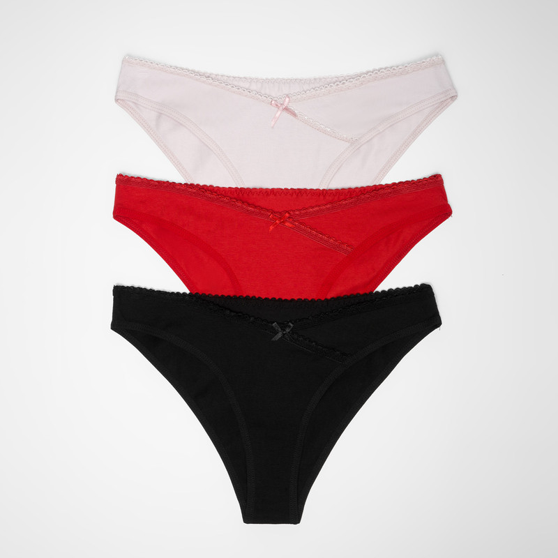 ROPA INTERIOR-DORMIR TRUSAS ALAMEA JERSEY FULL LYCRA MUJER - 1