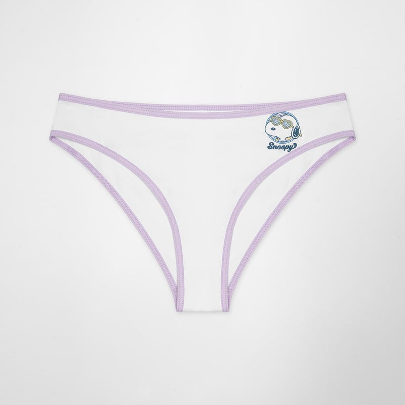 ROPA INTERIOR-DORMIR TRUSAS VIBES-SNOOPY JERSEY FULL LYCRA MUJER - 3