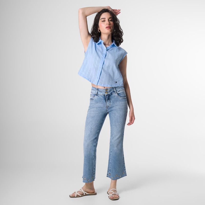 BLUSA MODA FAIRHA LINO MUJER - 2