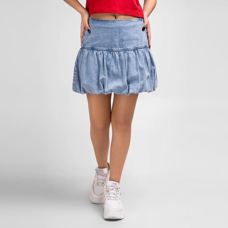 FALDA MINIFALDA GIRLI DENIM MUJER - 1