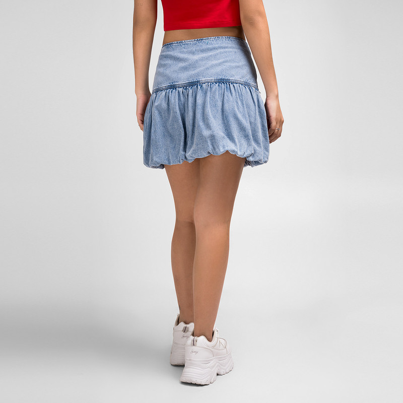 FALDA MINIFALDA GIRLI DENIM MUJER - 3