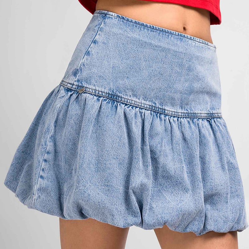 FALDA MINIFALDA GIRLI DENIM MUJER - 4