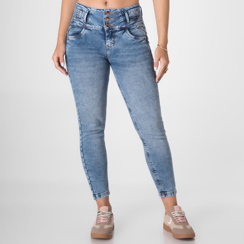 PANTALON MODA ELHIDA DENIM STRETCH MUJER - 1
