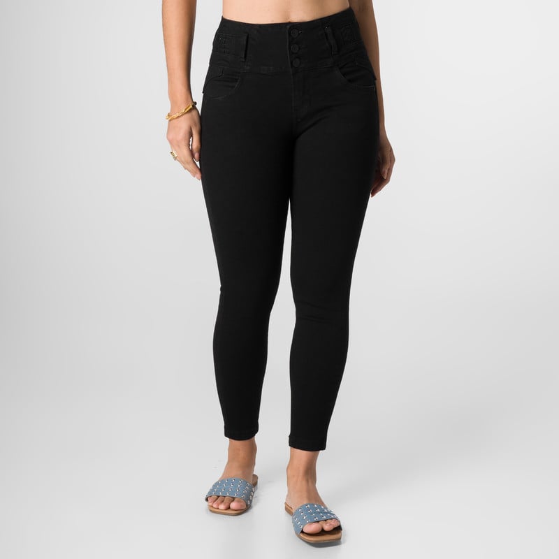 PANTALON MODA ELHIDA DENIM STRETCH MUJER - 1
