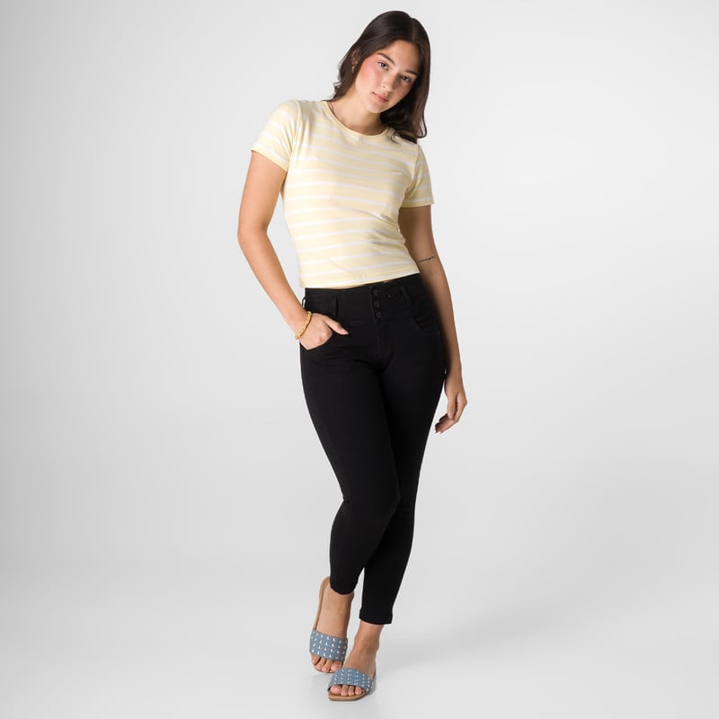 PANTALON MODA ELHIDA DENIM STRETCH MUJER - 2