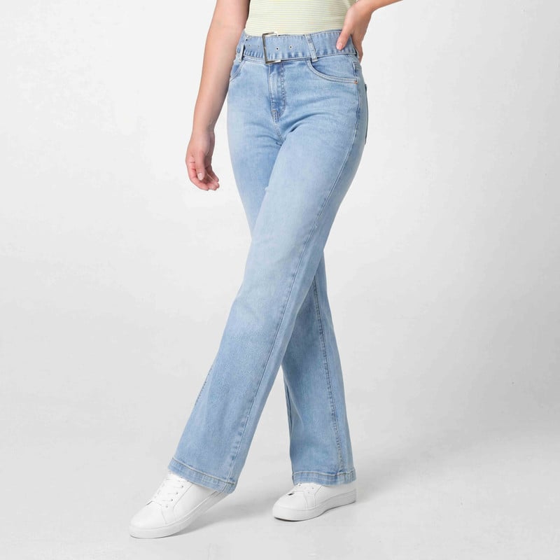 PANTALON MODA ELIHANNAH DENIM STRETCH MUJER - 1