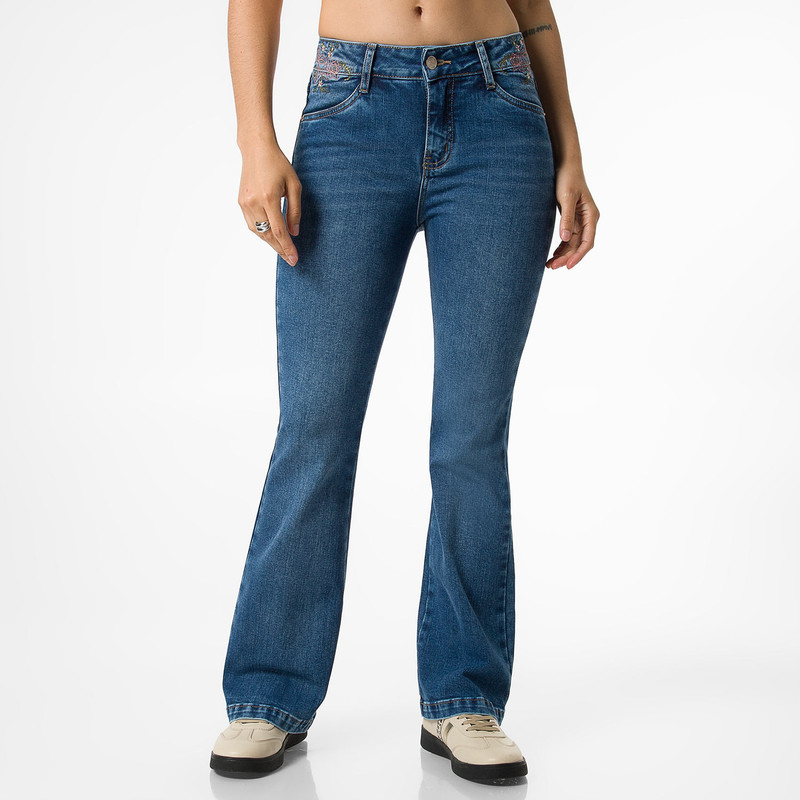 PANTALON MODA CHAXIRHA DENIM STRETCH MUJER - 1
