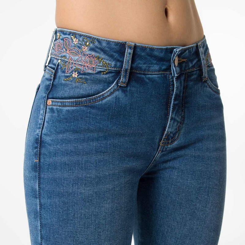 PANTALON MODA CHAXIRHA DENIM STRETCH MUJER - 2