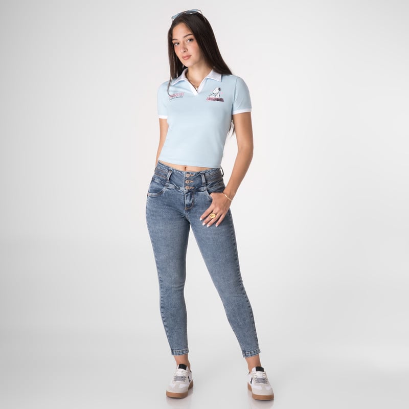 PANTALON MODA ELARAH DENIM STRETCH MUJER - 2