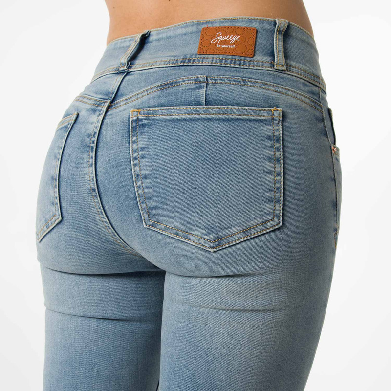PANTALON MODA FYORE DENIM STRETCH MUJER - 5