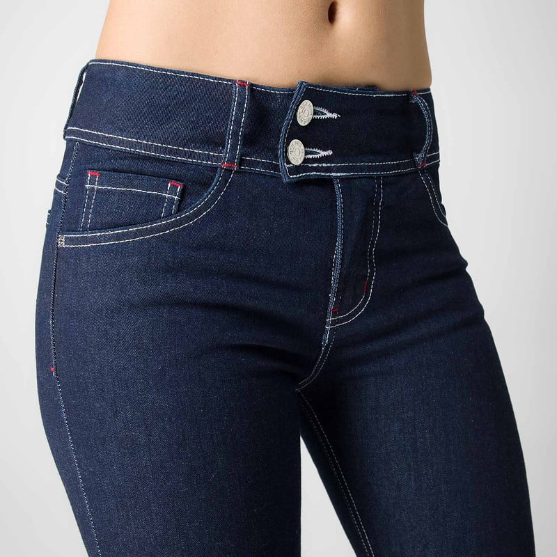 PANTALON MODA SERAFINA DENIM STRETCH MUJER - 4