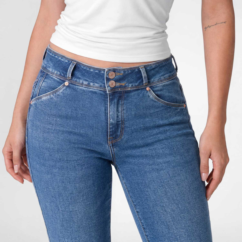 PANTALON MODA MIANNIETH DENIM STRETCH MUJER - 3