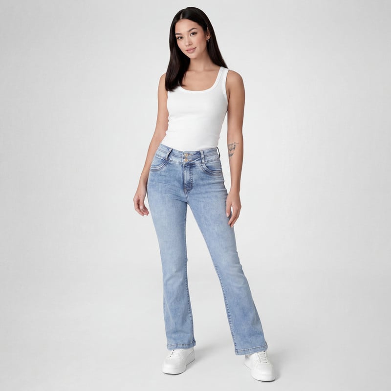 PANTALON MODA SIZIH DENIM STRETCH MUJER - 2