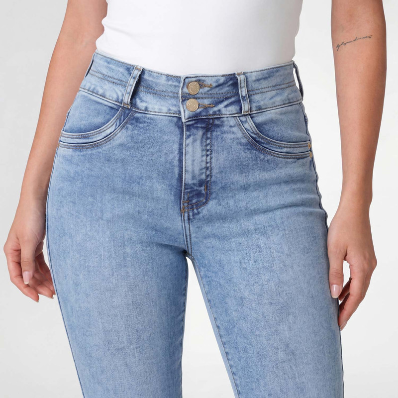 PANTALON MODA SIZIH DENIM STRETCH MUJER - 4