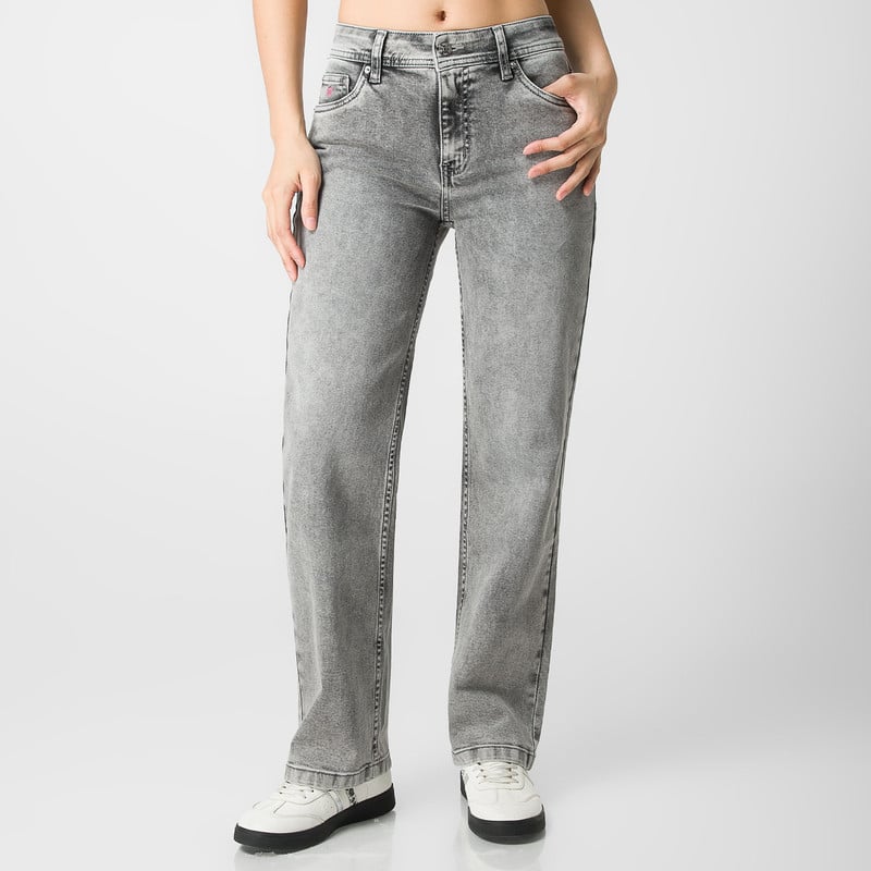 PANTALON MODA INIET LOW DENIM STRETCH MUJER - 1