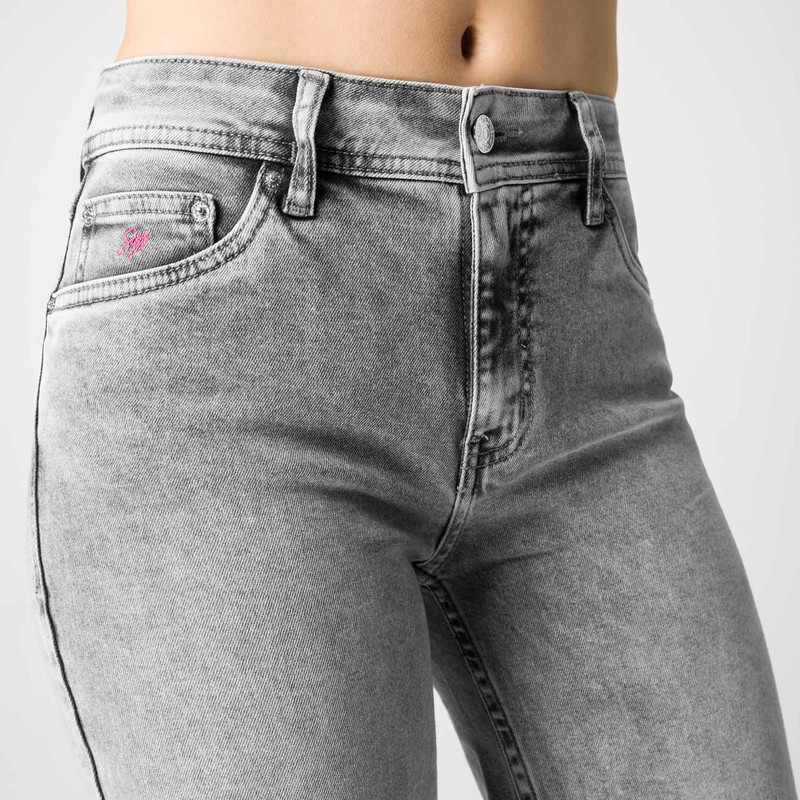 PANTALON MODA INIET LOW DENIM STRETCH MUJER - 4