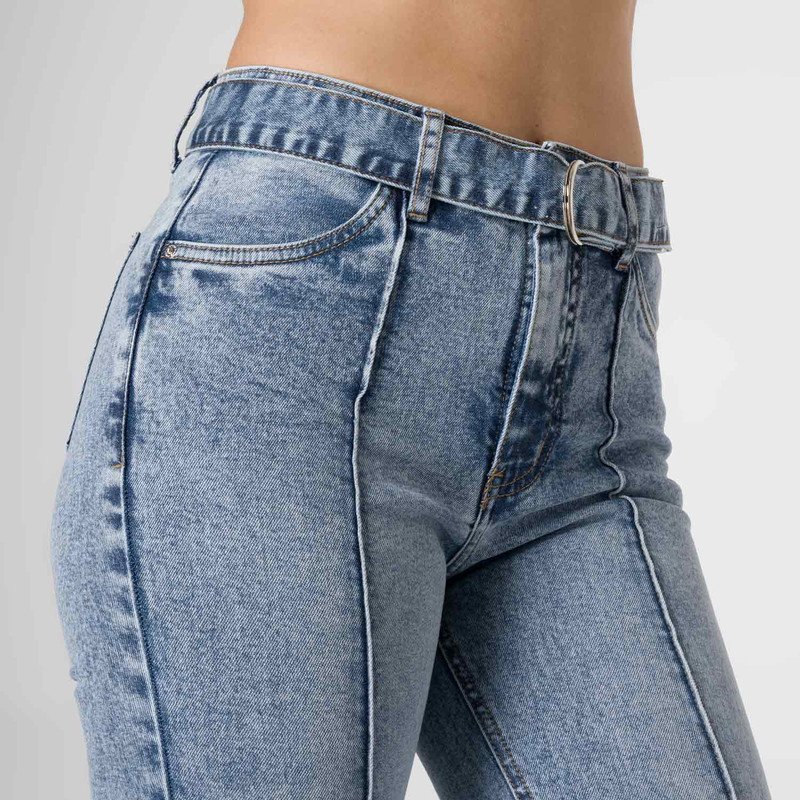 PANTALON MODA ANAILA DENIM STRETCH MUJER - 4
