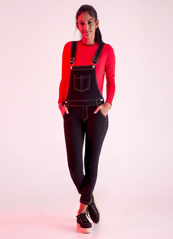 ENTERIZOS OVERALL GRETCHEL DENIM STRETCH MUJER - 1