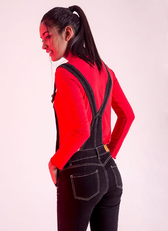 ENTERIZOS OVERALL GRETCHEL DENIM STRETCH MUJER - 3
