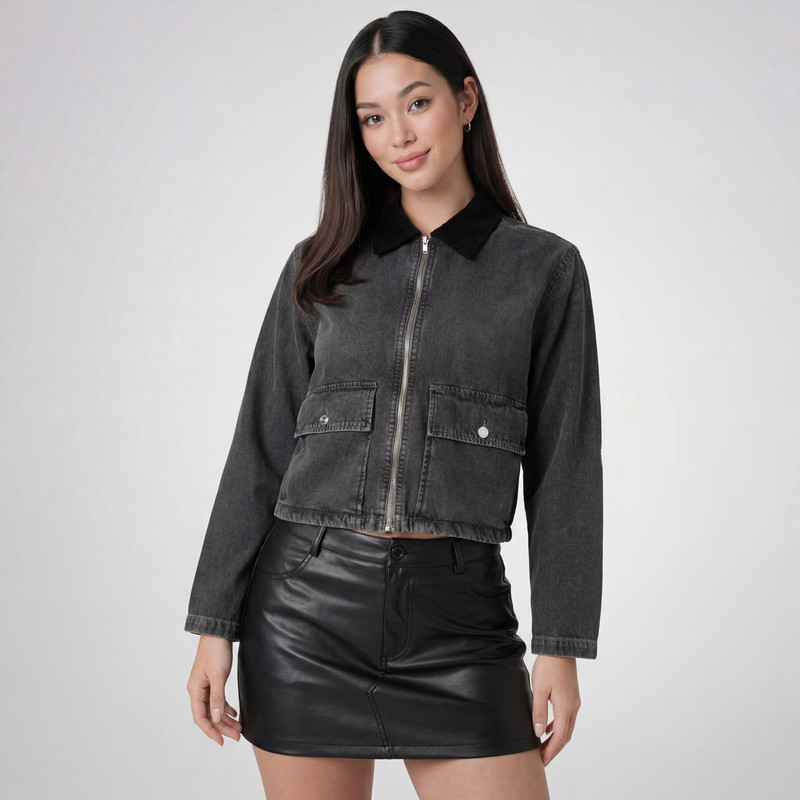 CASACA DHANNAE DENIM MUJER - 1