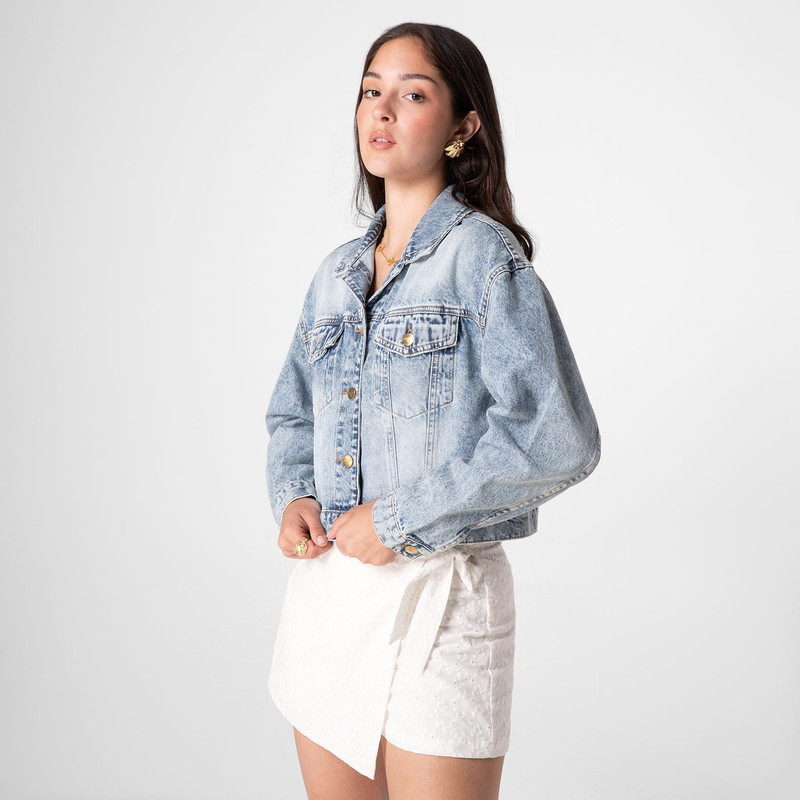 CASACA MINTY DENIM MUJER - 1