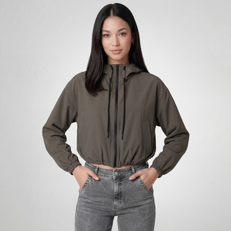 CASACA THESSA DRILL STRETCH MUJER - 1