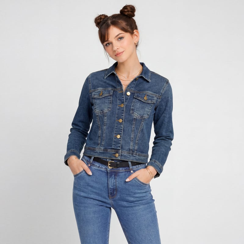 CASACA ELOISEH DENIM STRETCH MUJER - 1