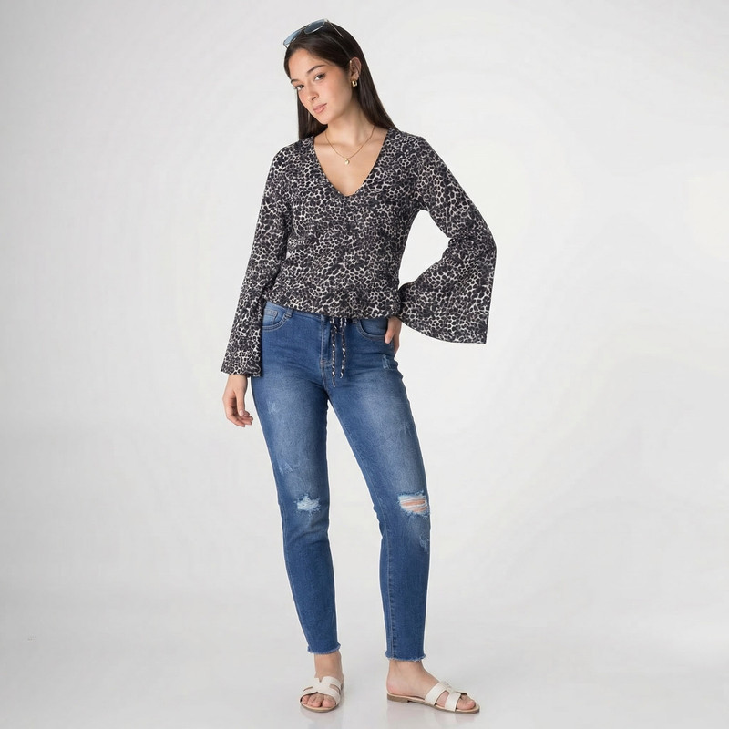 BLUSAS MODA AHNDREA POPELINA MUJER - 2