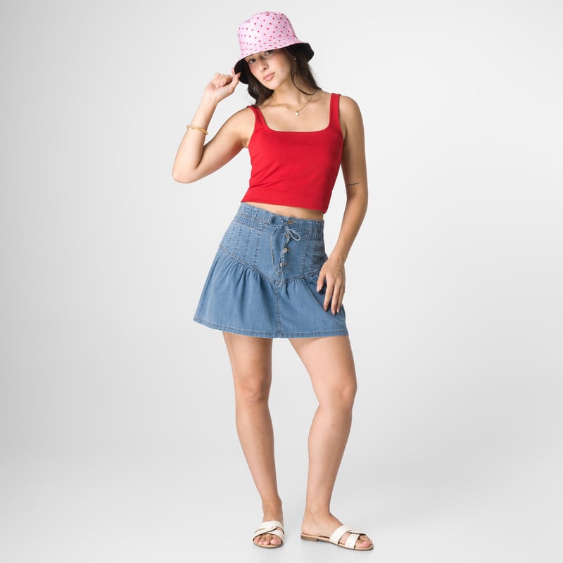 FALDAS FALDA 3/4 MOLANY DENIM MUJER - 2