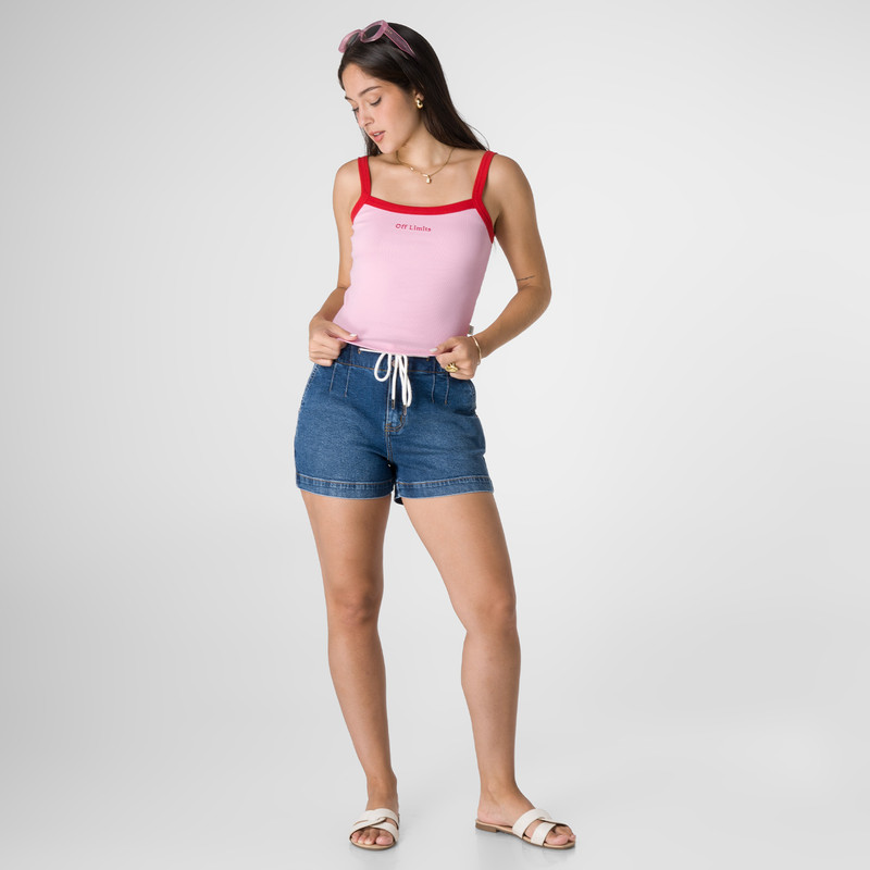 TOPS TIRAS SOETH RIB LYCRADO MUJER - 2